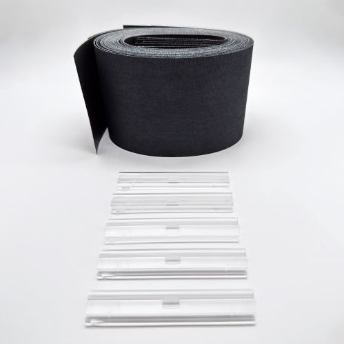 Lot de 5 lamelles verticales 89mm occultantes sans chainette pour store californien