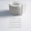 Contenu boite 5 lamelles verticales 89mm tamisantes chiné gris sans chainette pour store californien