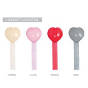 4 coloris embrasse à rideaux aimantée Coeur Valentine - V. Créations