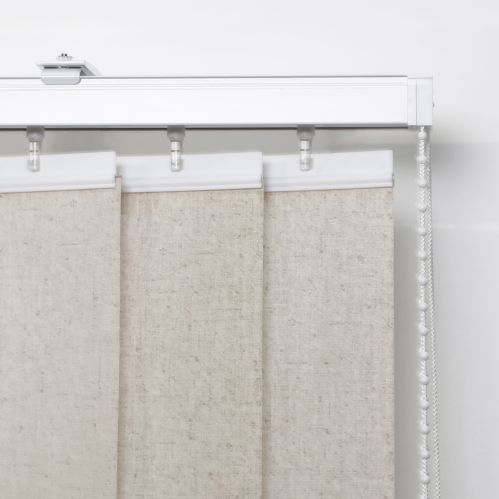 Lot de 5 lamelles verticales 89mm tamisantes chiné sans chainette pour store californien