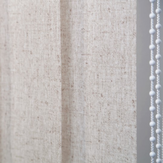 Lot de 5 lamelles verticales 89mm tamisantes chiné sans chainette pour store californien