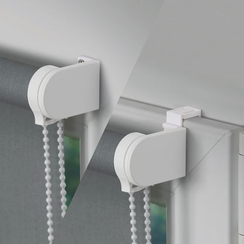 Vue pose mécanisme à chaînette pour store enrouleur diam. 25mm blanc