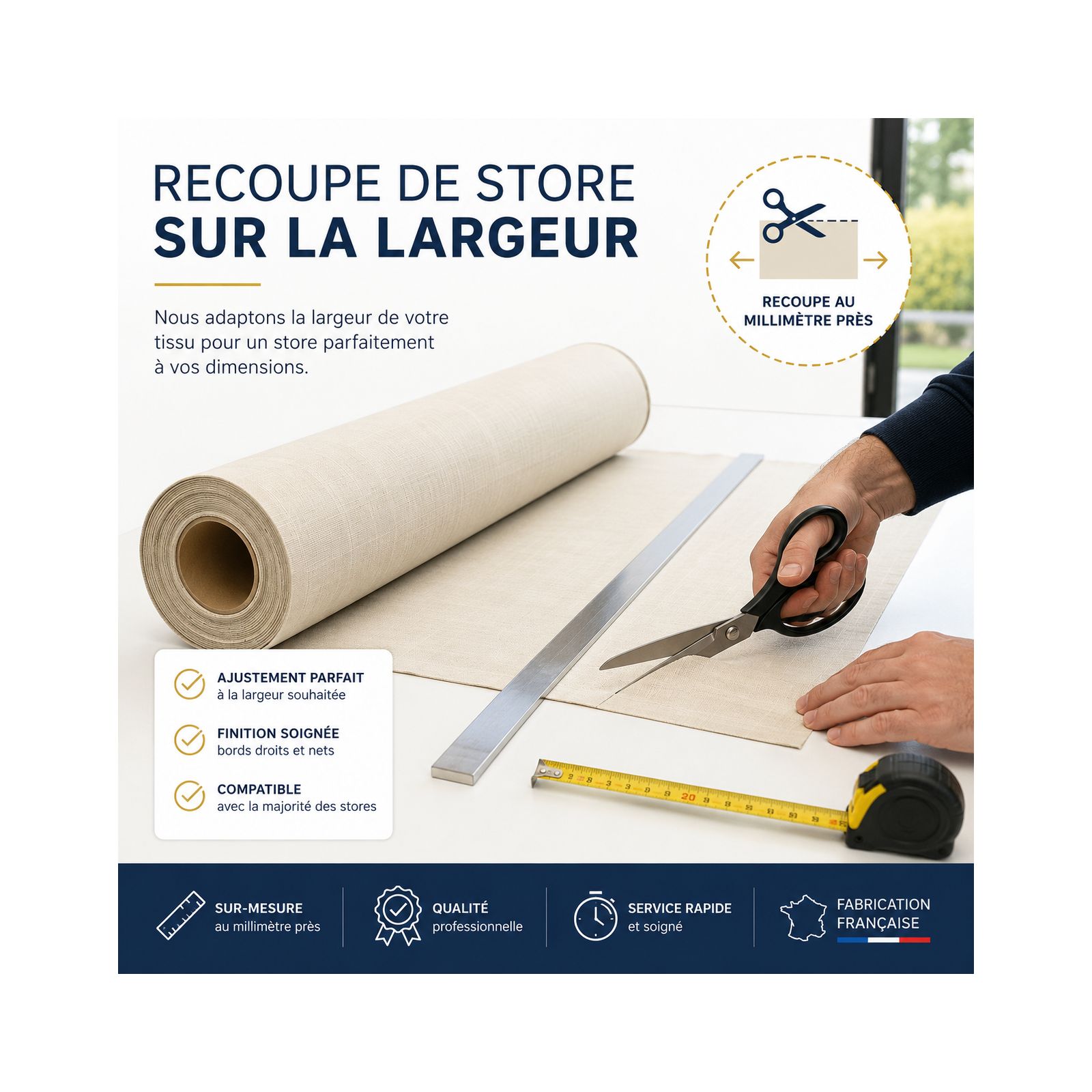 Mise à dimensions de votre store