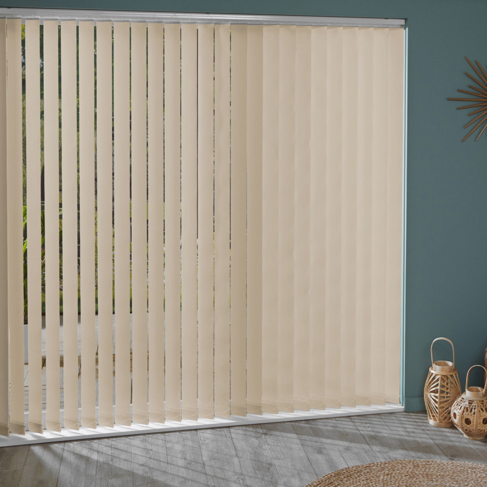 Lot de 5 lamelles verticales tamisantes unies 89mm | madéco.fr
