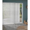 Store californien avec lamelles 89mm motif lézard blanc