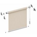 Vue eclatee du store enrouleur screen sur-mesure Madeco