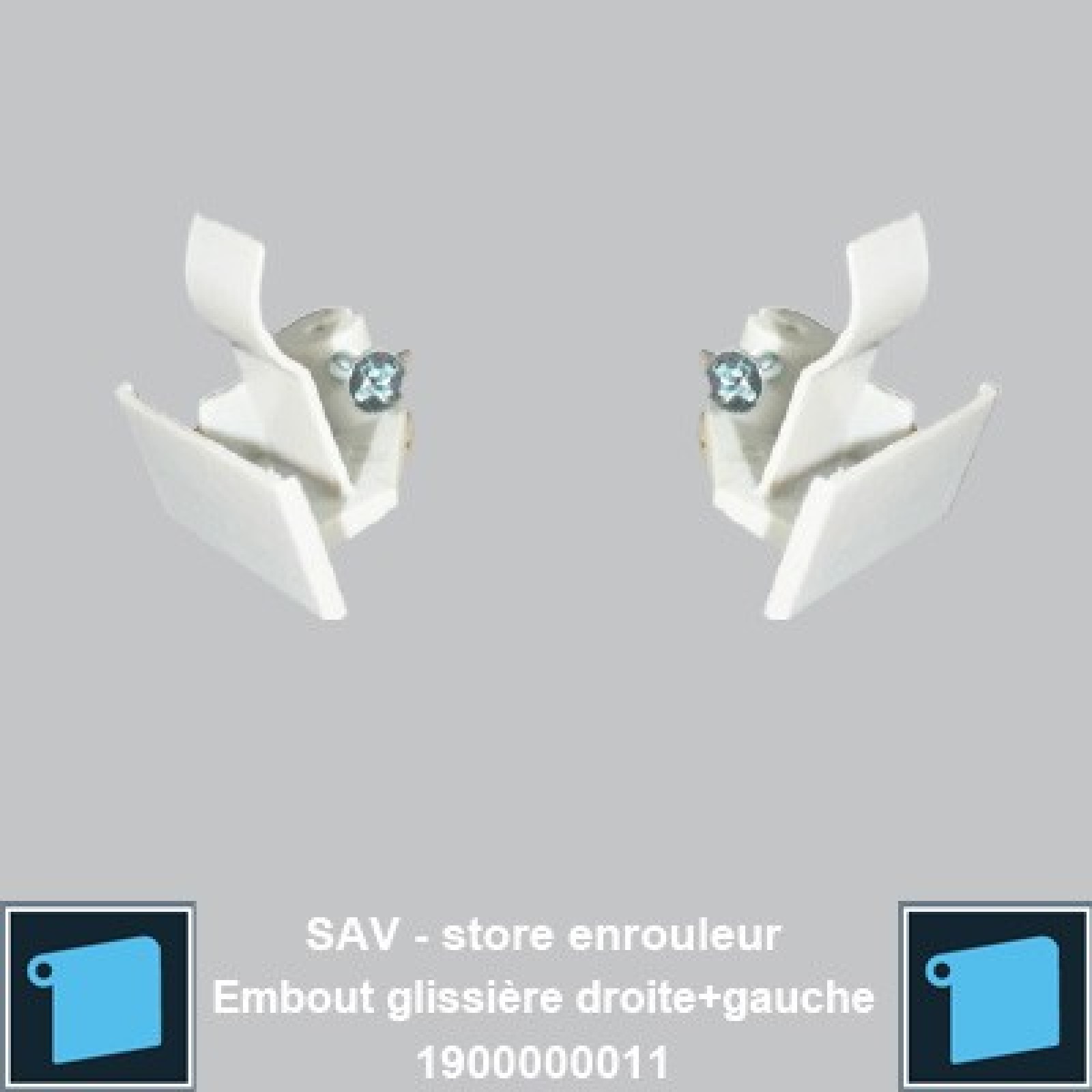 Embout glissiere Droite et Gauche