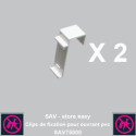 2 Clips de Fixation easy roll pour ouvrant PVC