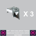 3 Supports easy bateau pour fixation murale ou plafond