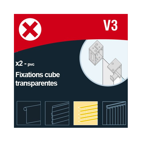 V3 Fixations cube  Store Vénitien Vin 