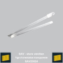 Tige d'orientation transparente pour venitien aluminium 25 mm