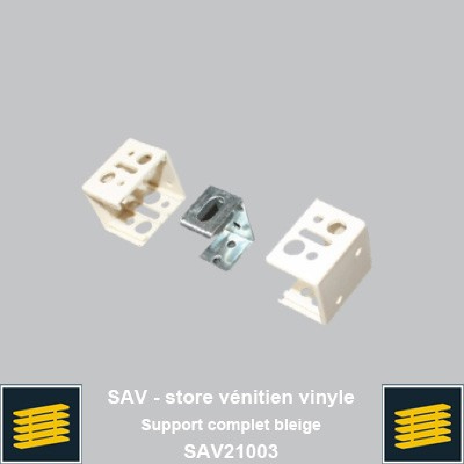 Support complet beige pour venitien vinyle 25mm