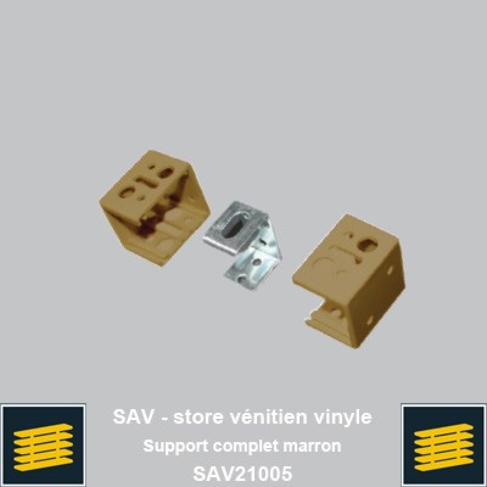 Support complet chene pour venitien vinyle 25mm