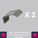2 Clips de fixation plafond pour rail