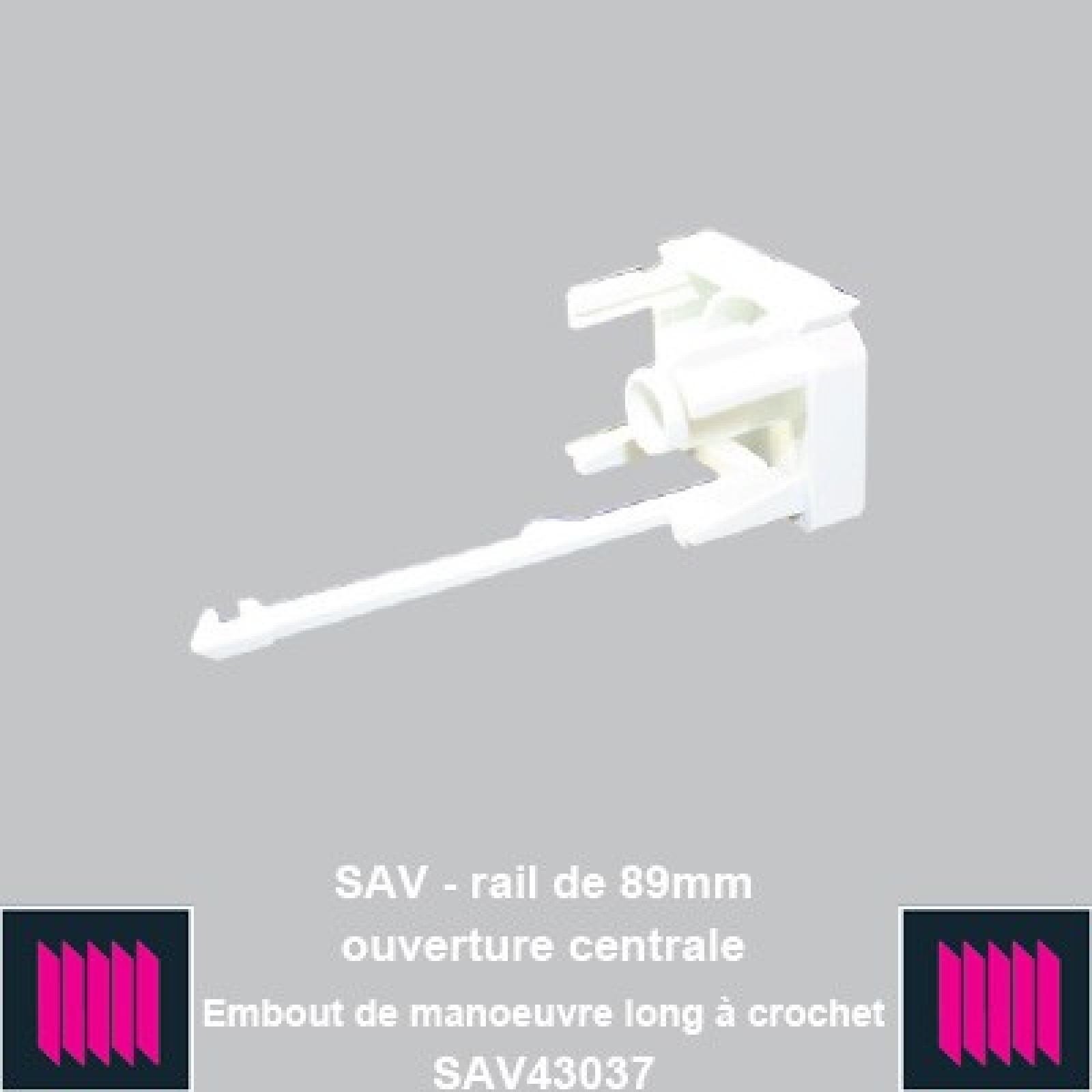 Embout de manoeuvre long a crochet
