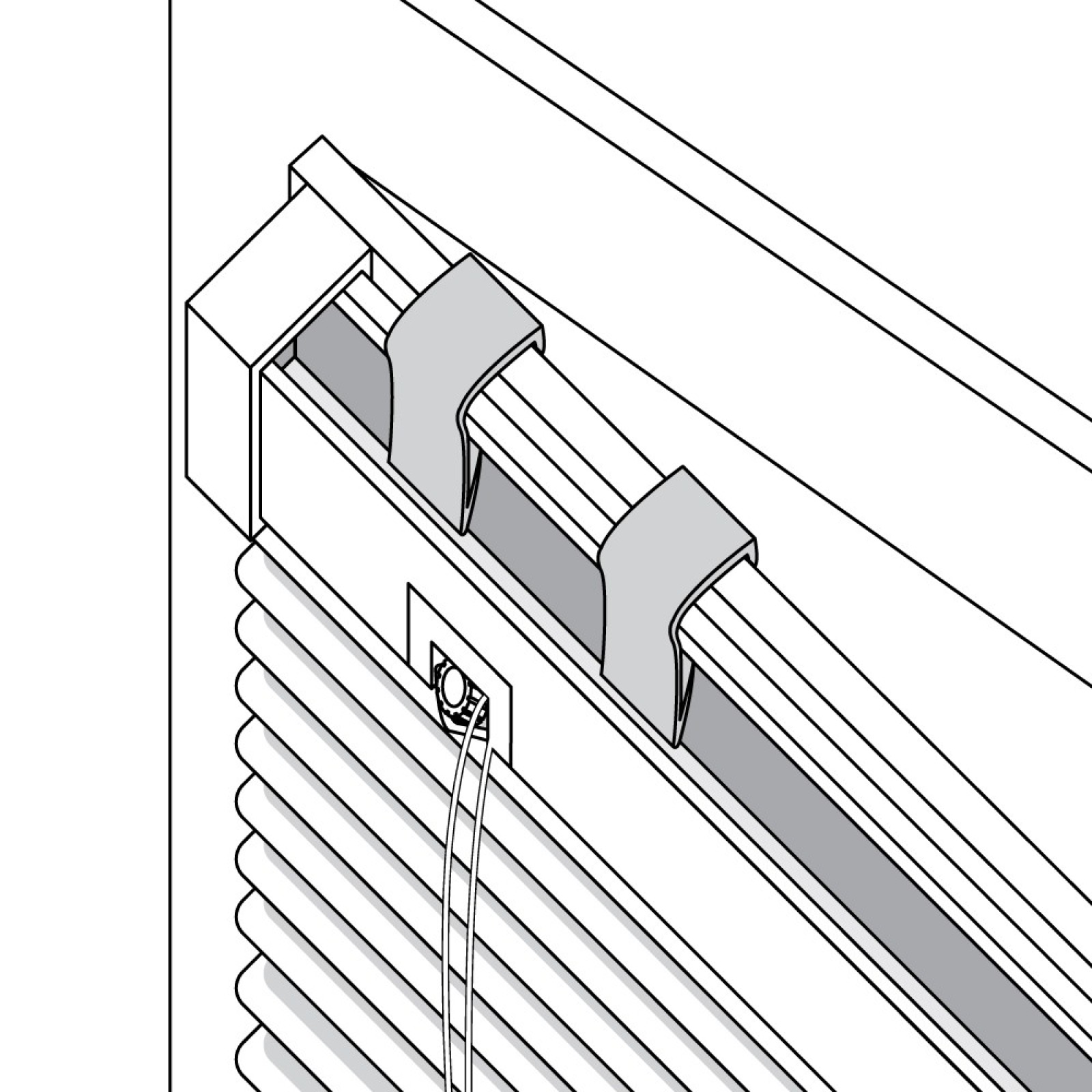 V9 : Fixation Magic Clic pour fenêtre Alu