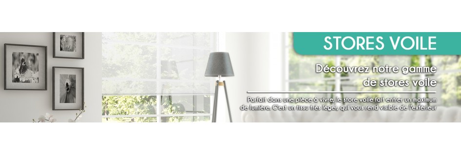 Stores enrouleurs voile